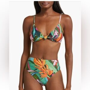 NWT✨FARM Rio Banana Foliage Bikini SET size SMALL